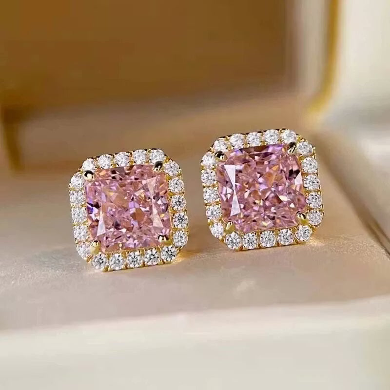 Aretes corazon marmol